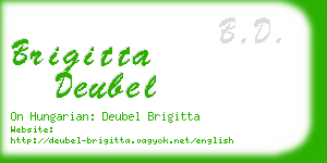 brigitta deubel business card